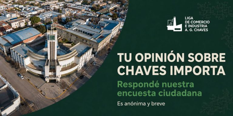 La Liga de Comercio e Industria de Gonzales Chaves lanzó una encuesta para conocer las necesidades y prioridades de la comunidad
